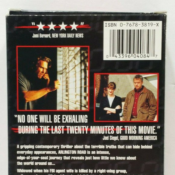 Arlington Road (VHS, 1999) 4707E1M - Picture 5 of 10